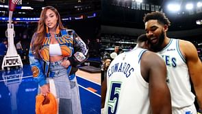 Karl-Anthony Towns, Anthony Edwards' girlfriend candidly react to Jordyn Woods' night at Madison Square Garden: "I’m going to go cry"