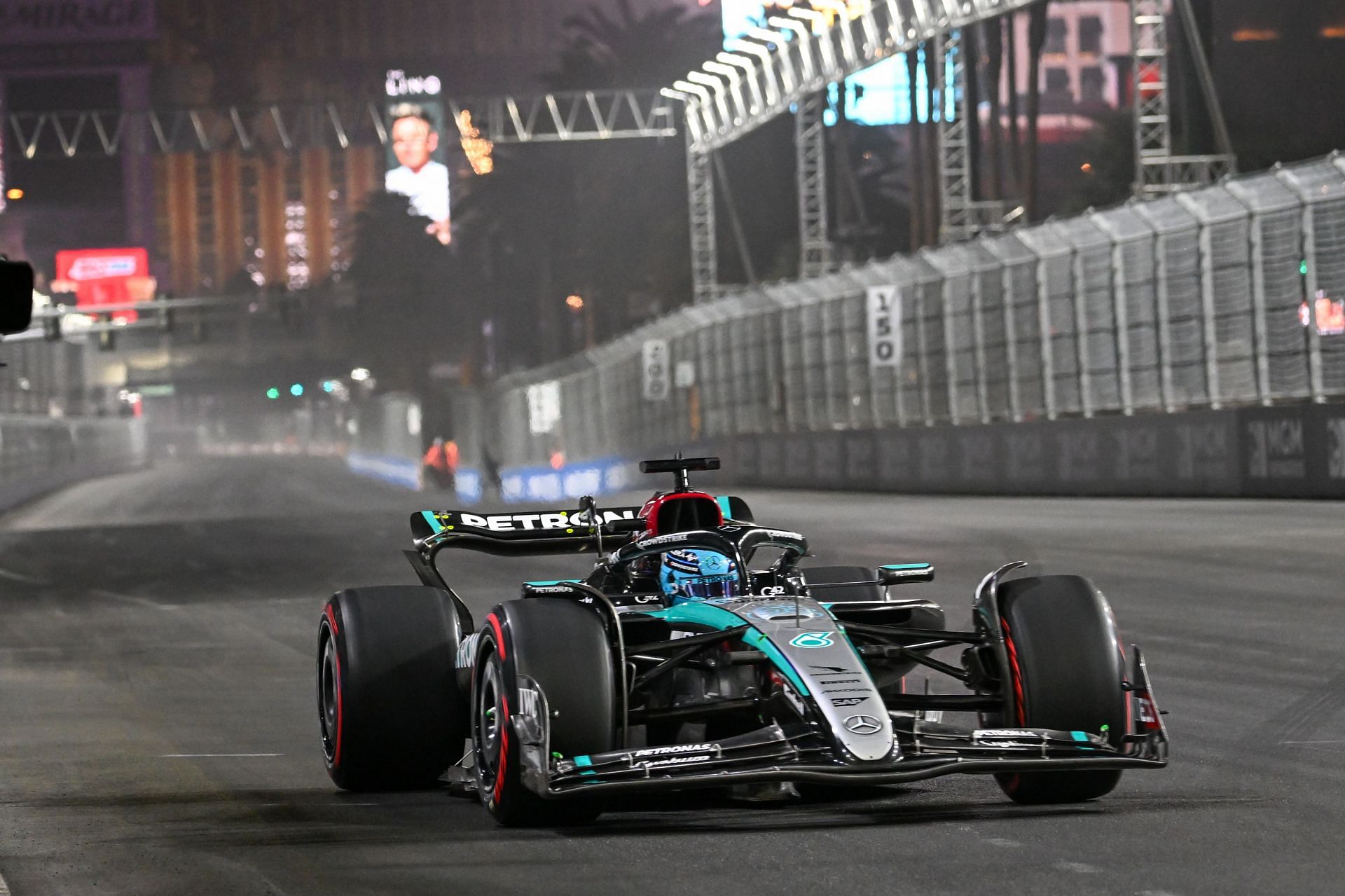 George Russel of Mercedes-AMG Petronas F1 Team at the Las Vegas GP - Practice 3 Session Classification - Source: Getty Image.