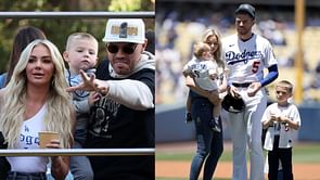 "How did she let Freddie Freeman out of house?" "Not a creative bone in his body": Fans react as Dodgers star & wife Chelsea suit up for CMA Awards