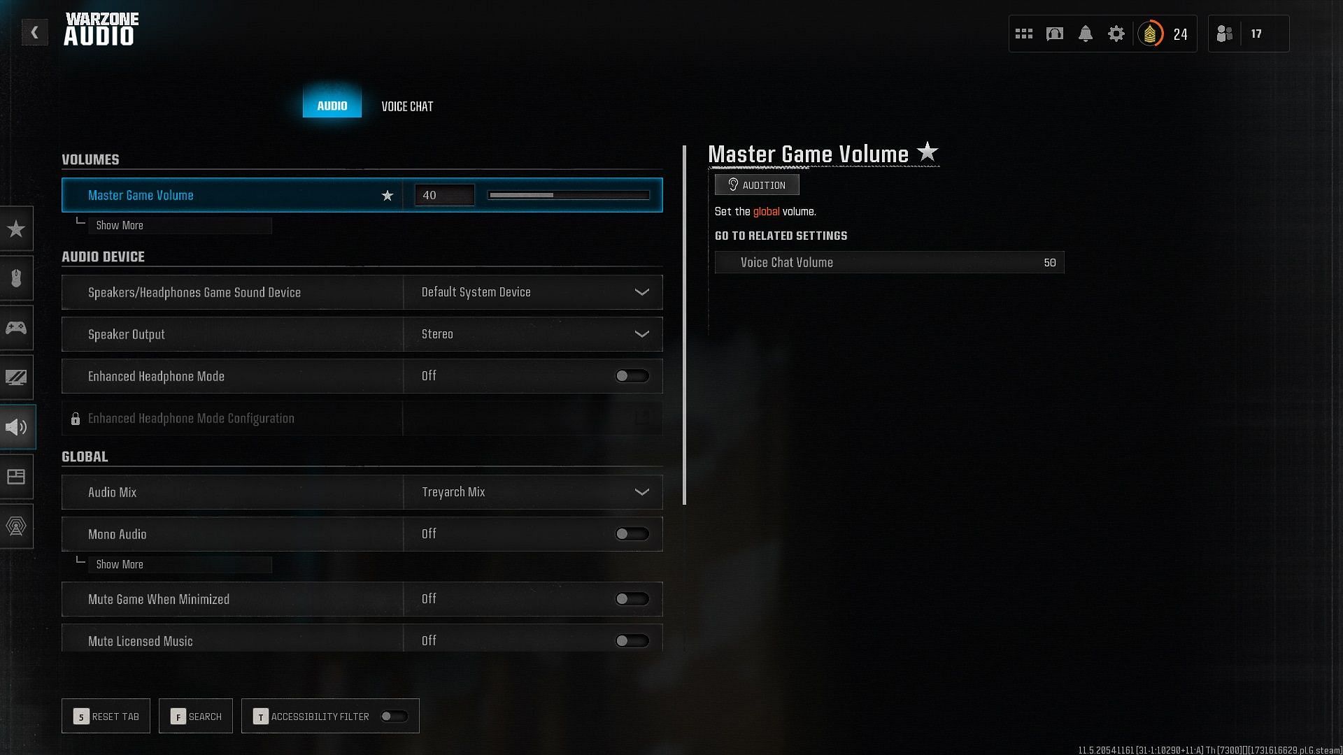 Best audio settings in Warzone Season 1 (Image via Activision)