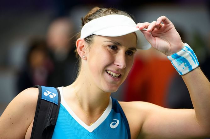 PICTURE: Belinda Bencic and daughter Bella partner together for adorable workout session