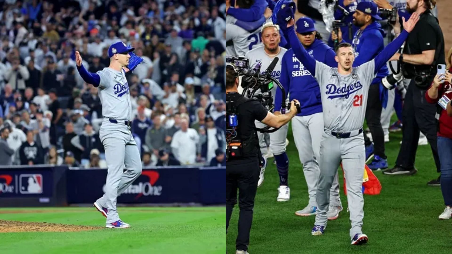 Los Angeles Dodgers Pitcher Walker Buehler Celebrates World Series