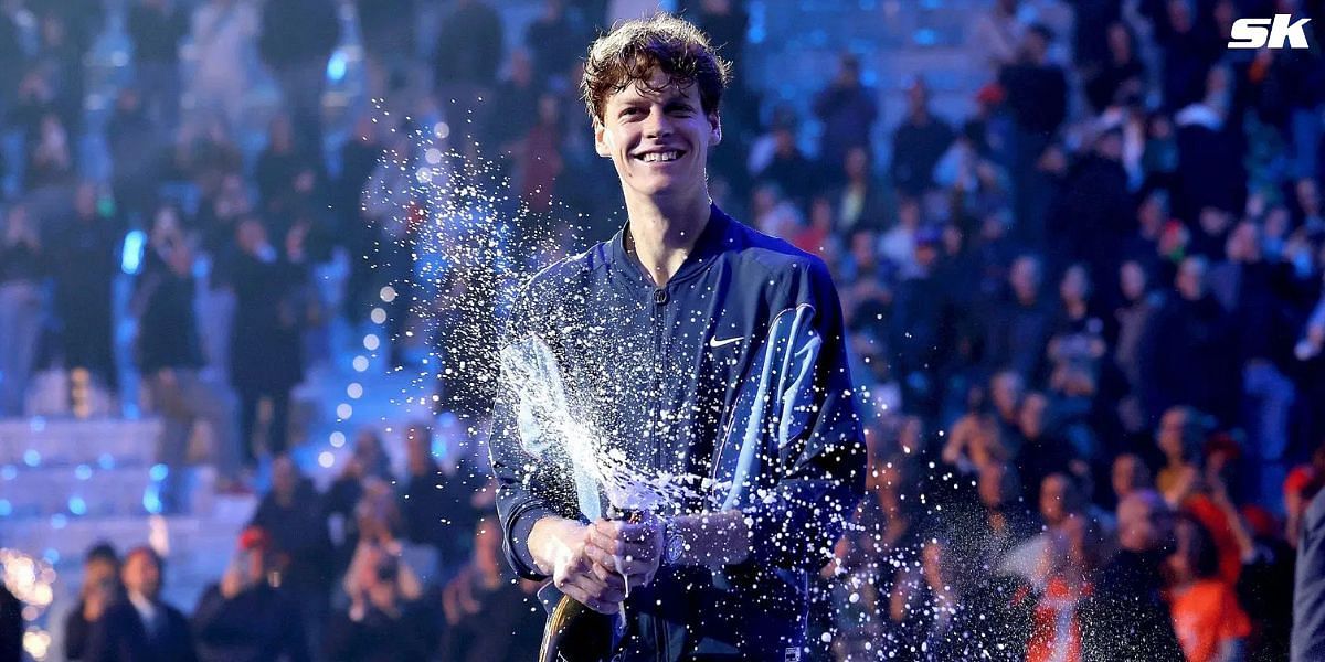 Jannik Sinner was all smiles upon learning about his nativity figurines making waves in Naples (Source: Getty)