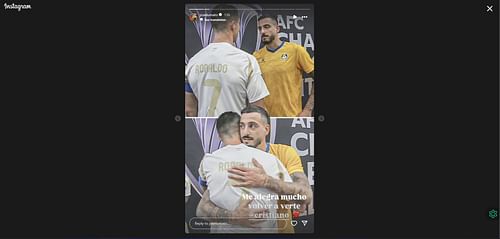 Joselu and Ronaldo. (Image Credit: Instagram)