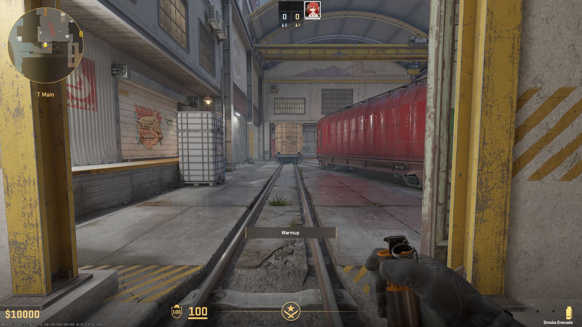 The train in front of A-main has been removed (Image via Valve)