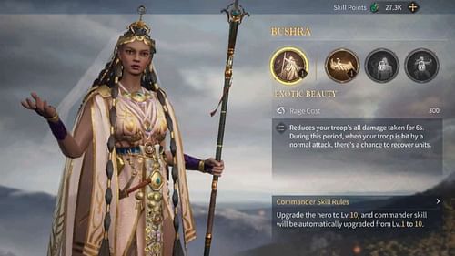 Bushra's skills in Age of Empires Mobile (Image via Level Infinite)