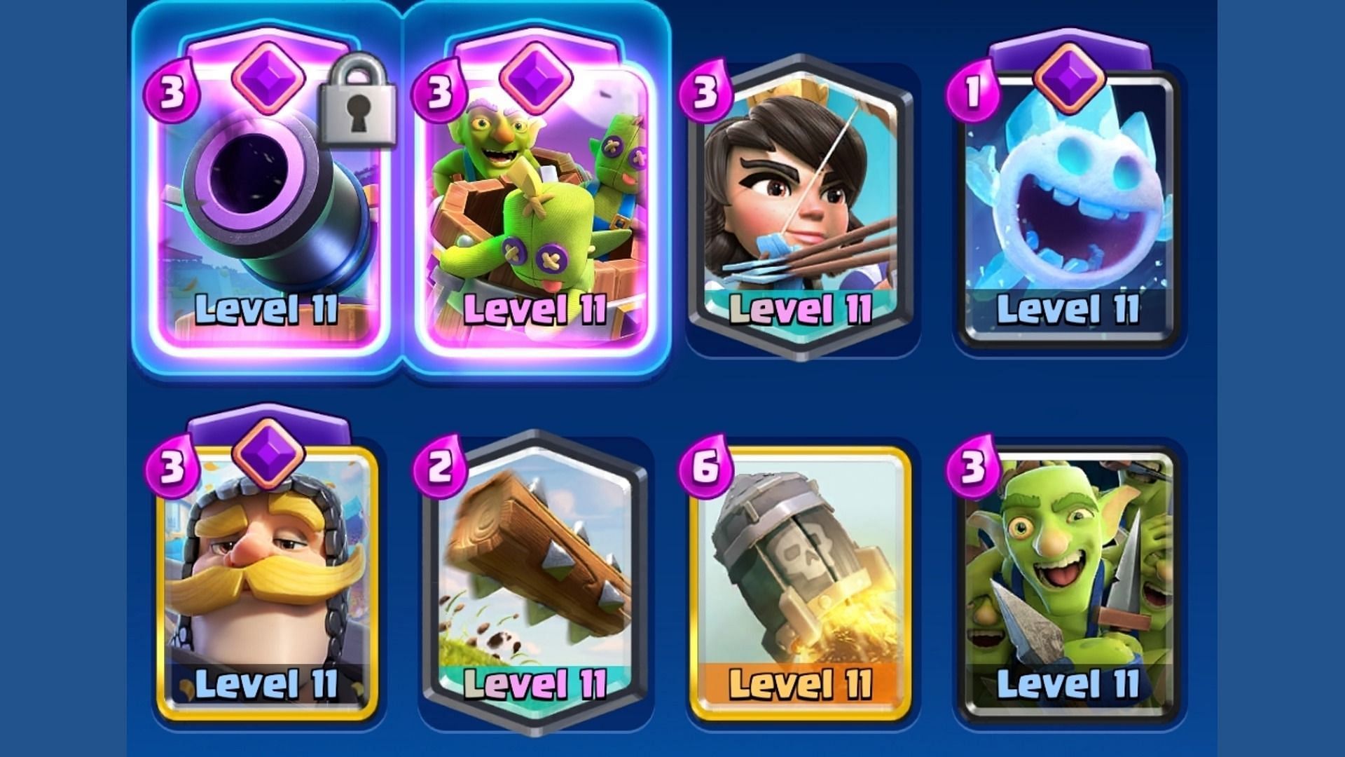 Log Bait decks are often used in Clash Royale Cannon Evo Launch event. (Image via Supercell)