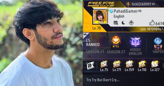 Pahadi Gamer की सालाना कमाई, असली नाम, फॉलोअर्स और Free Fire MAX लेवल