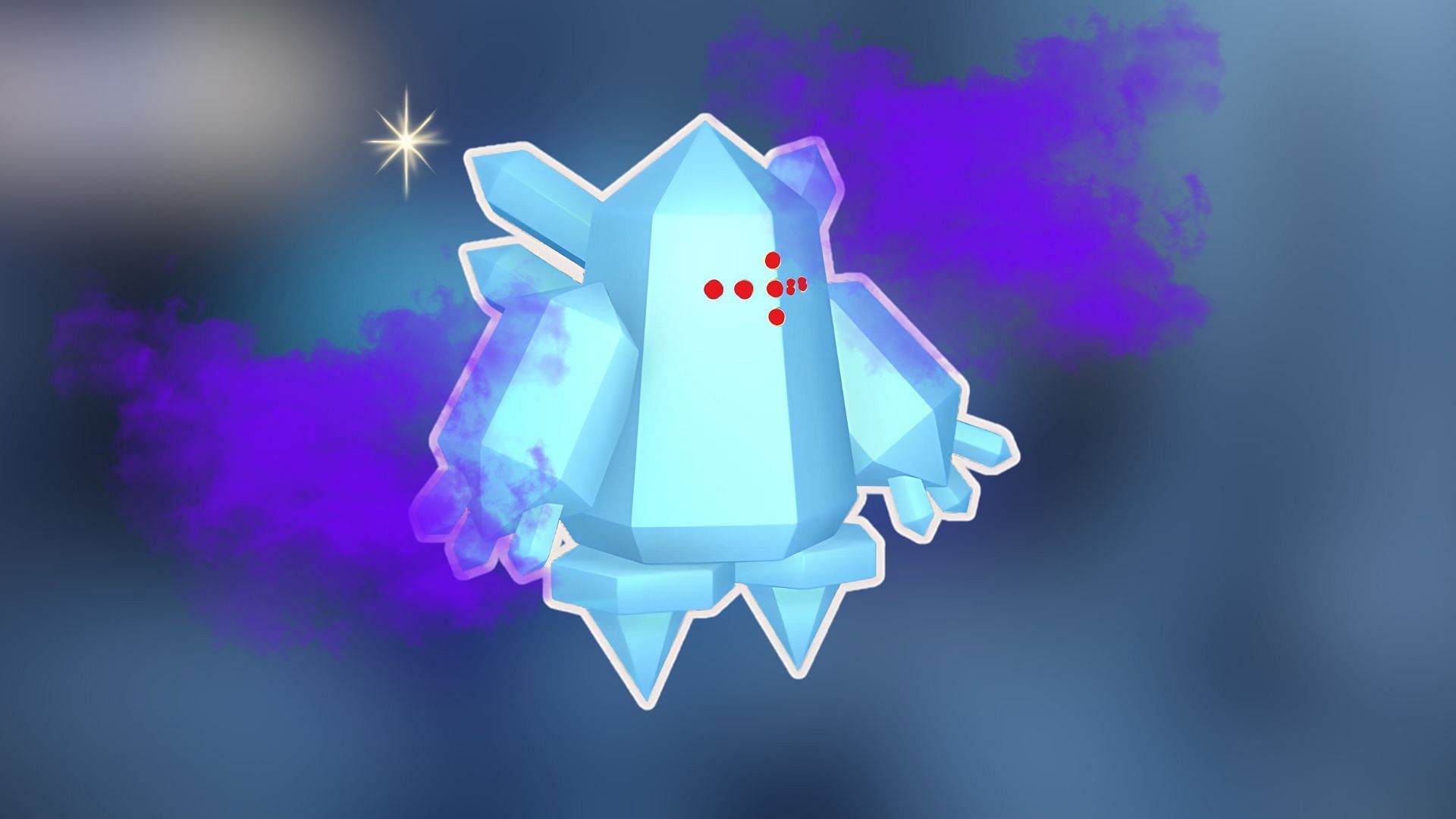 The shiny form of Shadow Regice (Image via The Pokemon Company)