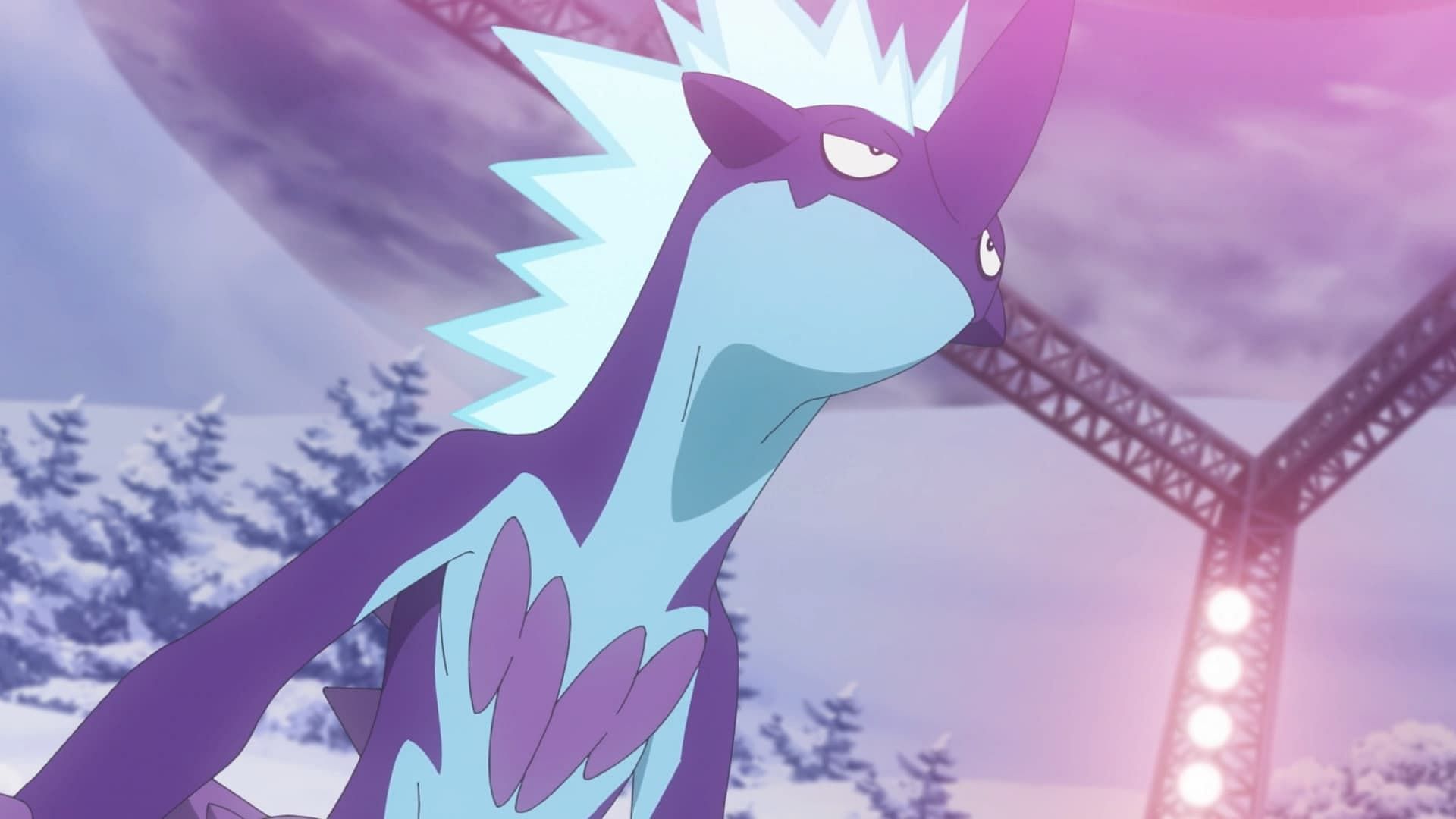 Toxtricity's Low Key form, as seen in the anime (Image via The Pokemon Company)