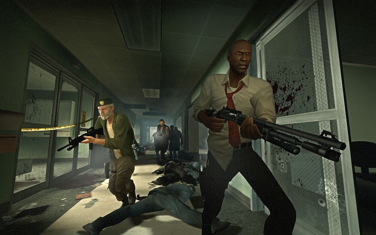 Survive hordes of zombies in Left 4 Dead and its sequel (Image via Valve)