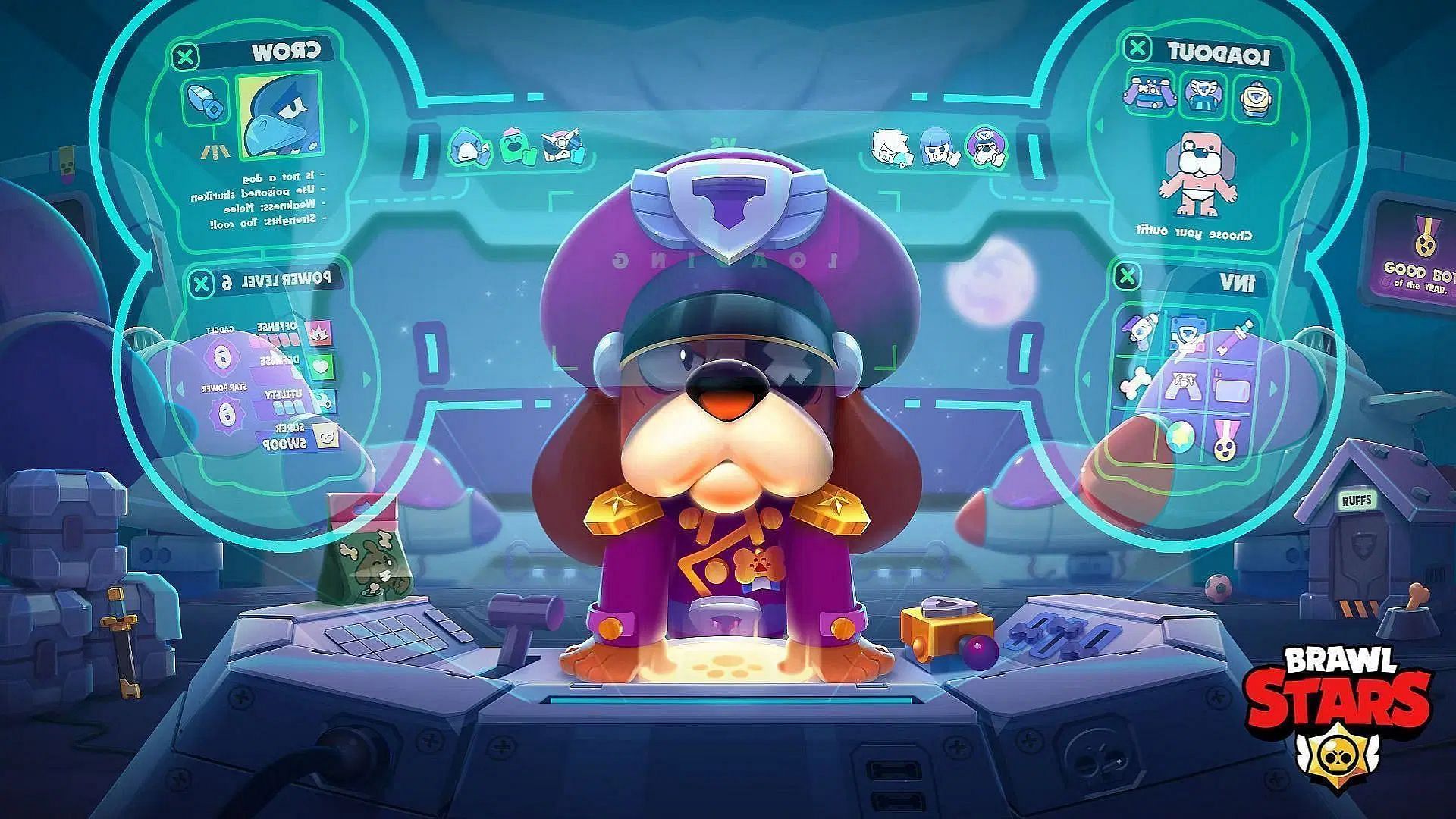 Ruffs is an excellent Support character for Sprout in Brawl Stars (Image via Supercell)