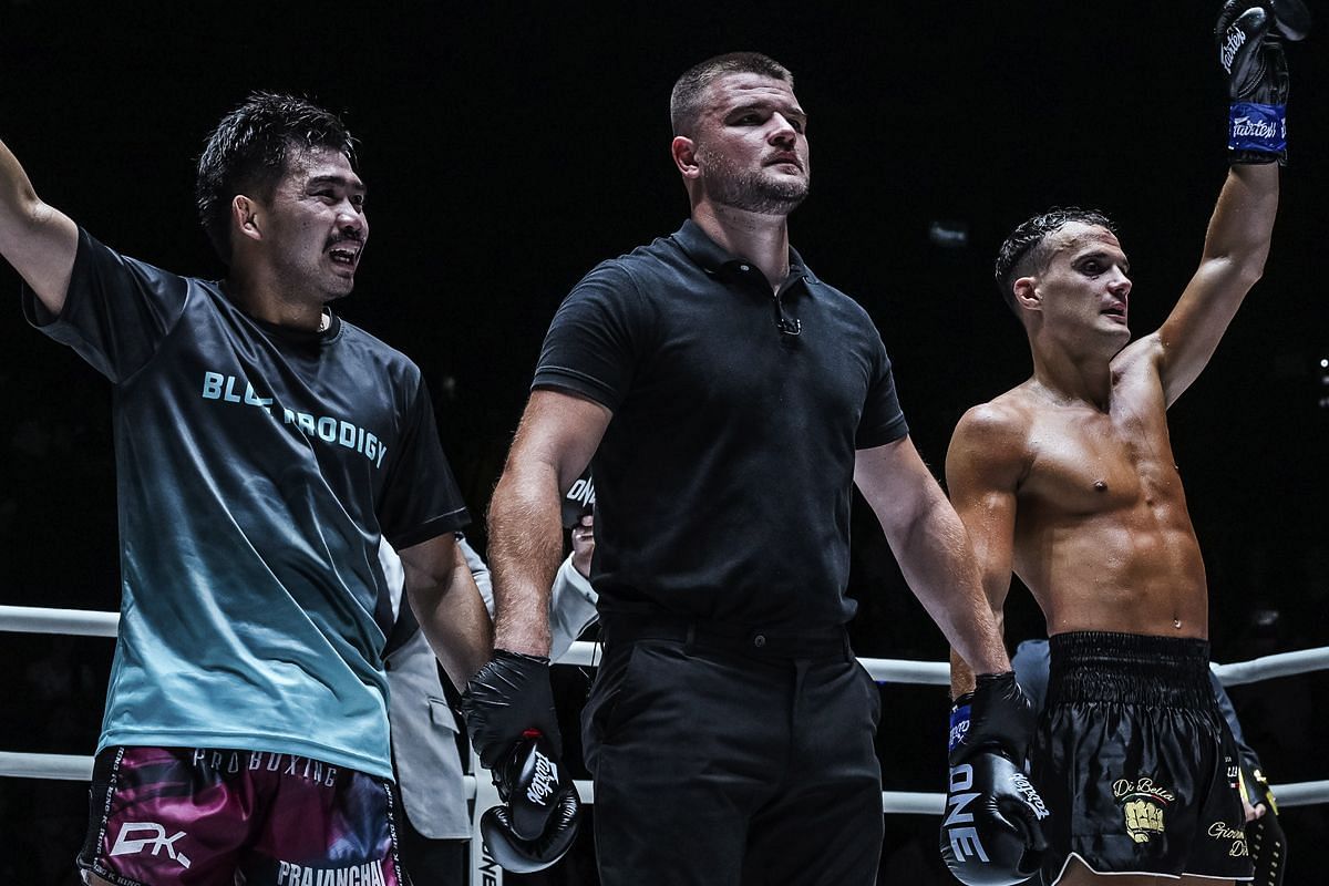 Prajanchai (left) Jonathan Di Bella (right) [Photo via: ONE Championship]