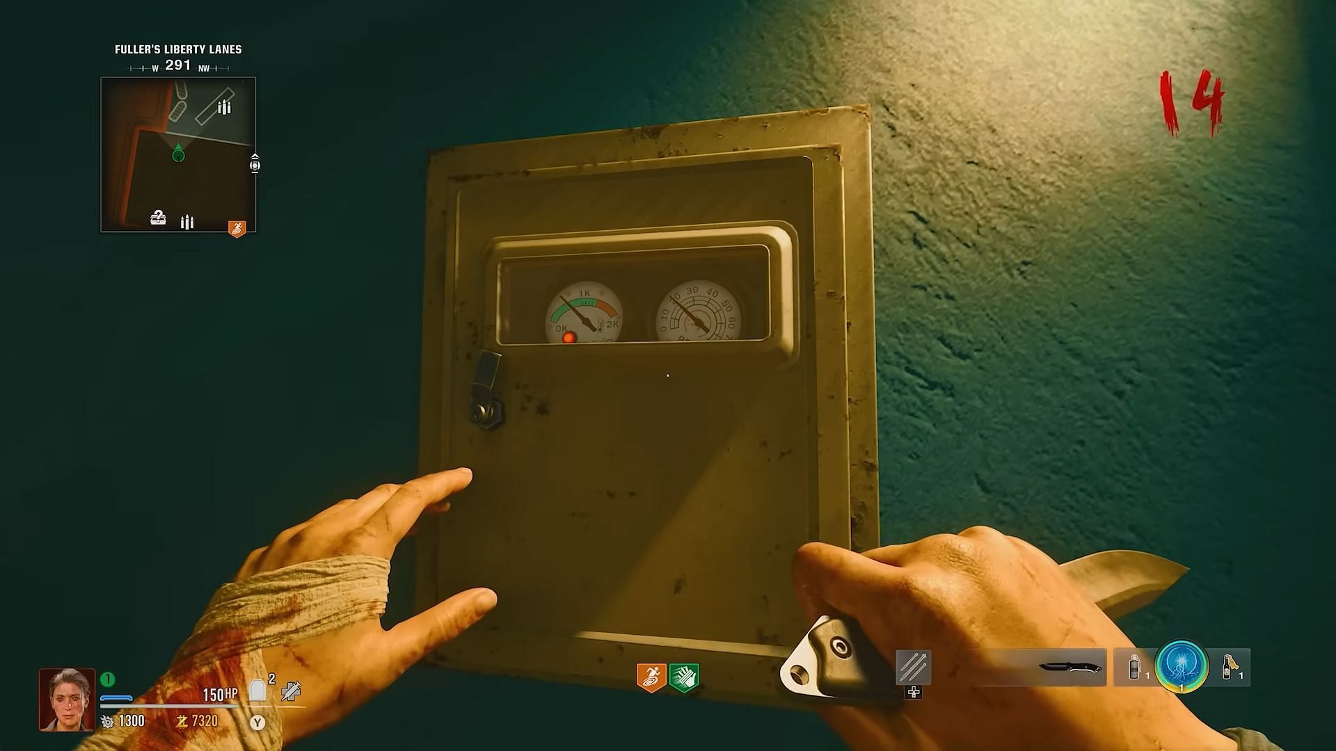 Opening the Water Pressure Panel to activate the God Mode Liberty Falls glitch in Black Ops 6 Zombies (Image via Activision)