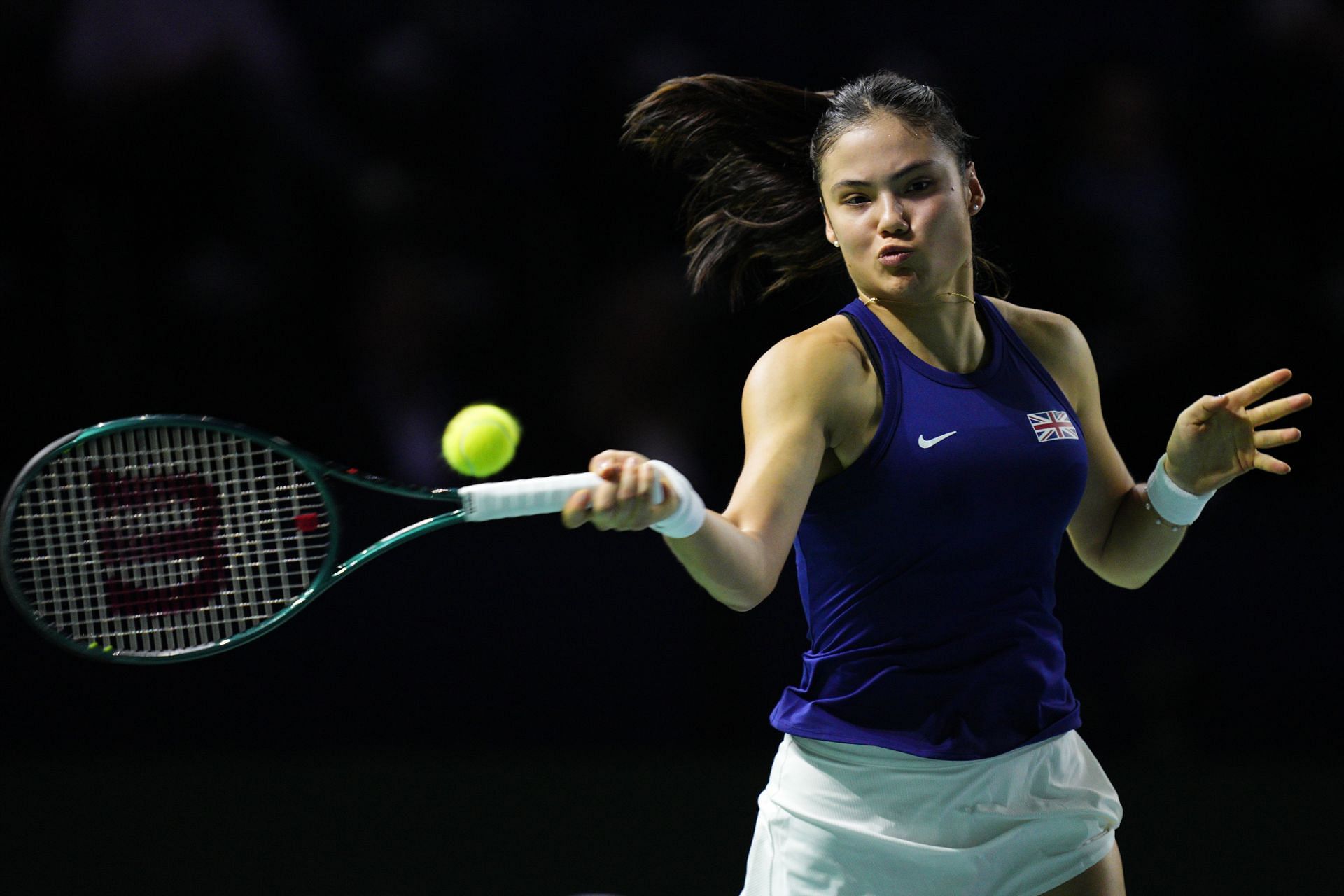 Emma Raducanu at the Billie Jean King Cup Finals (Image: Getty)