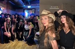 "My cowgirl": Connor McDavid's wife Lauren dresses up as cowgirl with best friend Celeste at Oilers girls club party