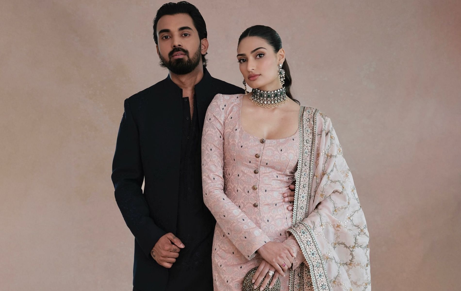 KL Rahul (L) and Athiya Shetty got married on January 23, 2023. (Pic: Instagram/athiyashetty)