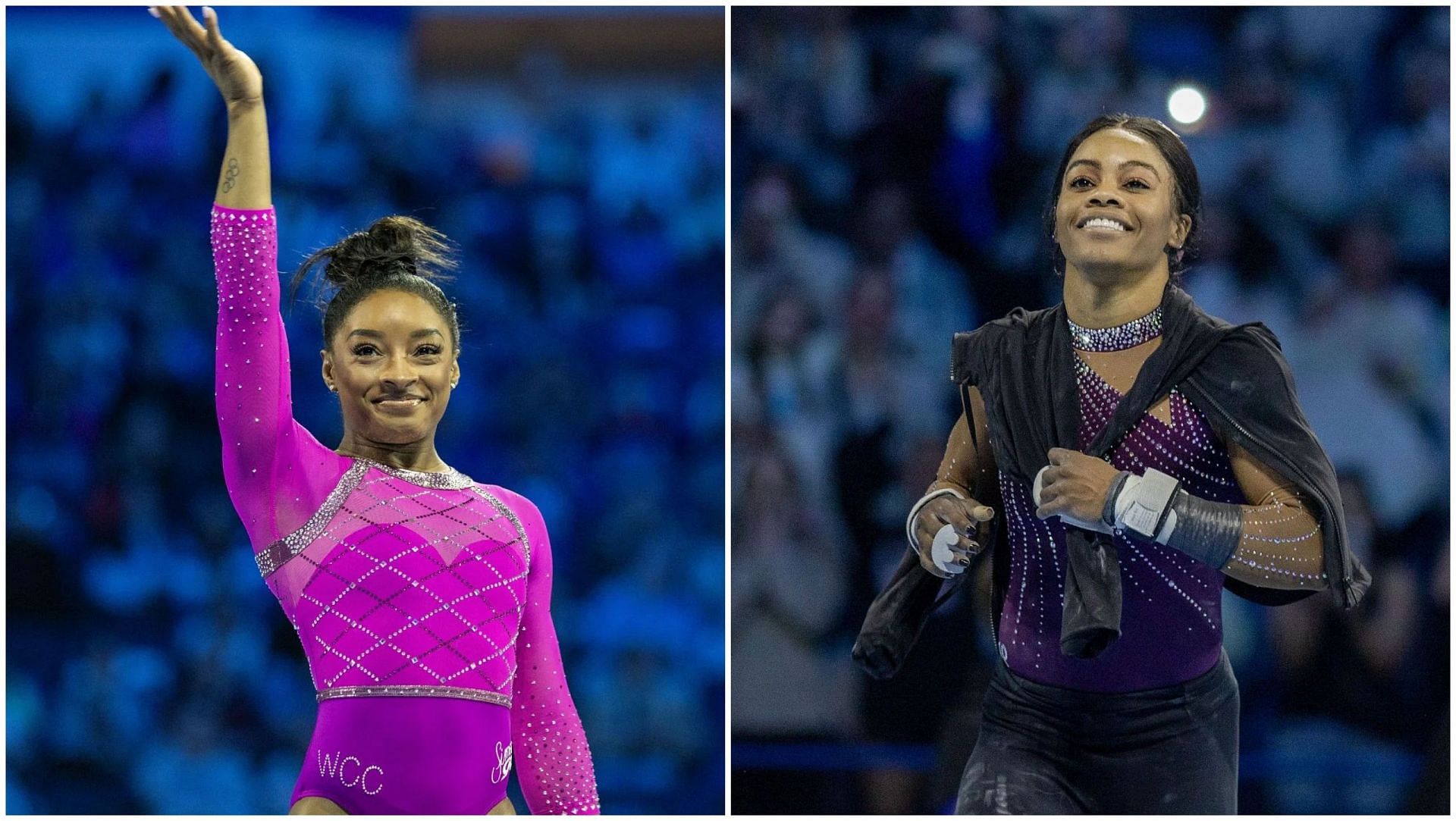 Simone Biles and Gabby Douglas