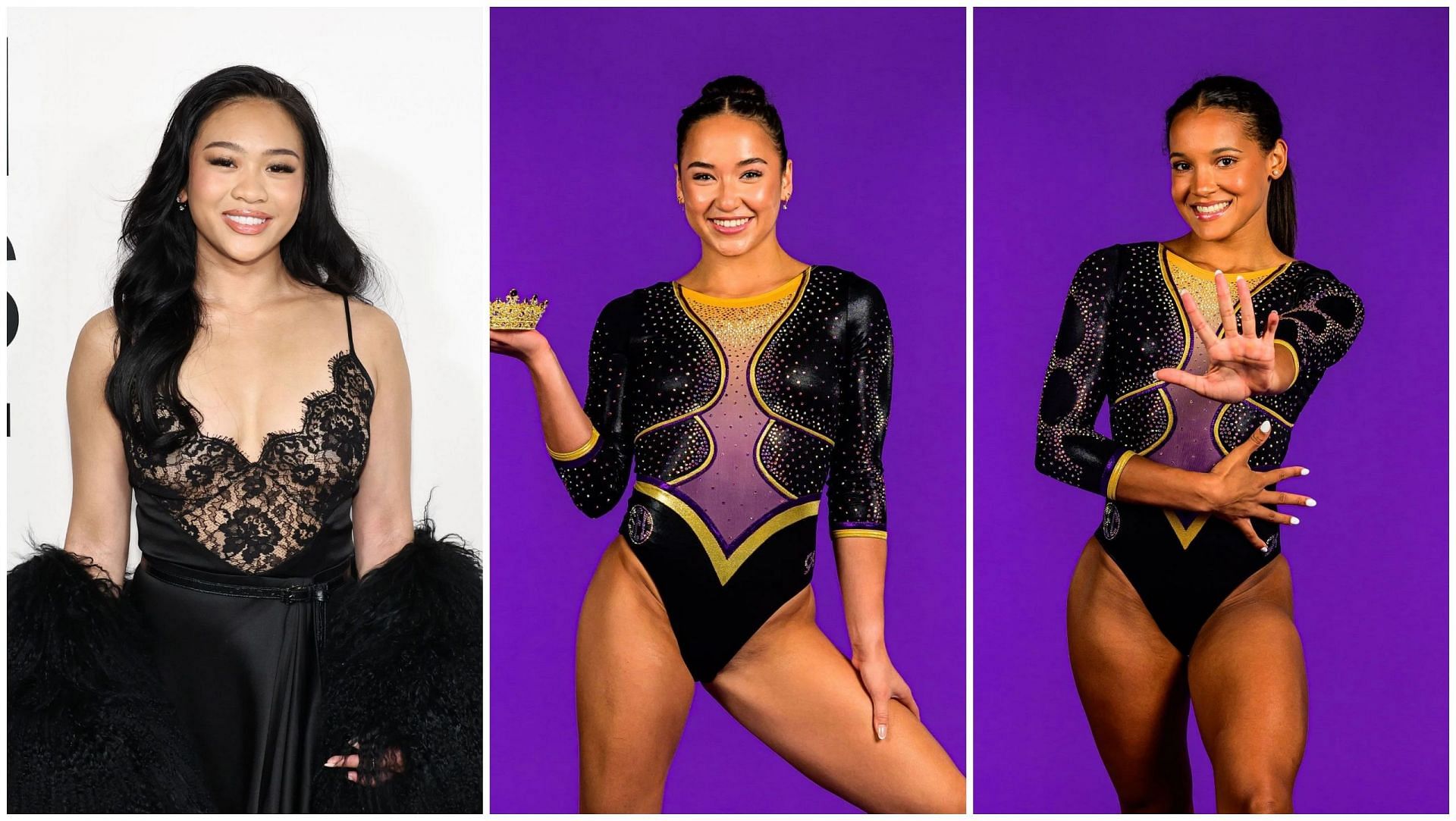 Suni Lee, Aleah Finnegan and Haleigh Bryant 