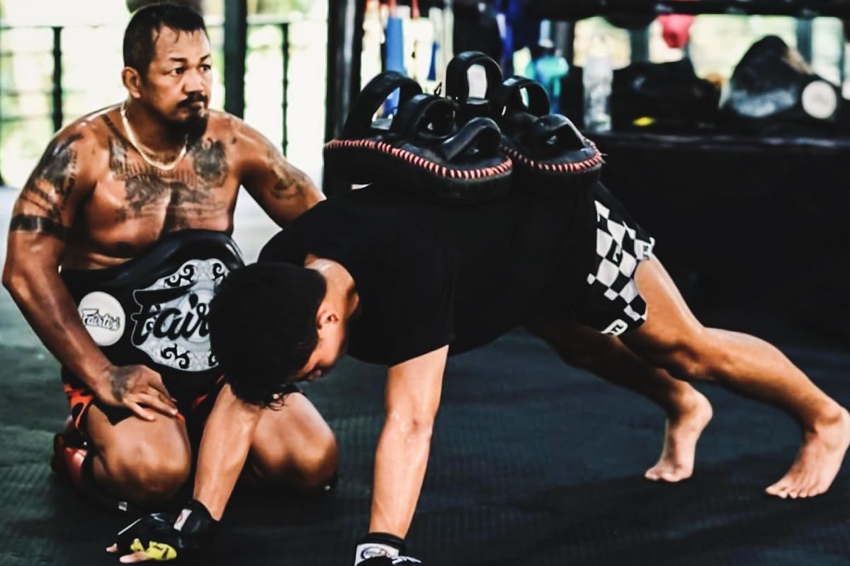 Johan Ghazali training with Traine Gae | Image credit: ONE Championship