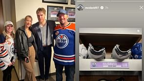 Connor McDavid and wife Lauren Kyle reconnect with parents of deceased superfan Ben Stelter after Oilers' Hockey Fights Cancer night