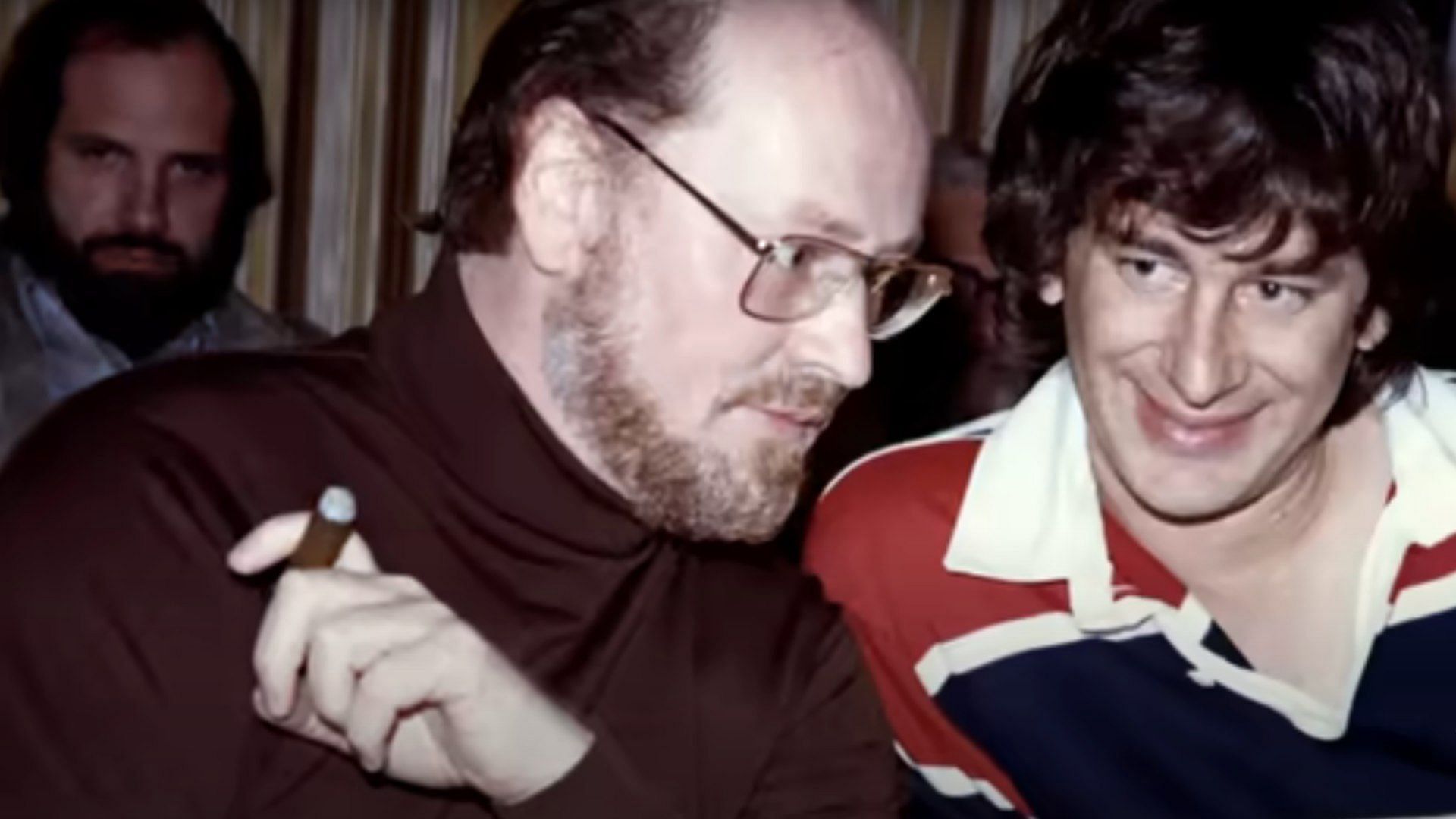 A young John Williams and Steven Spielberg as seen in the documentary film (Image via Disney Plus/YouTube)