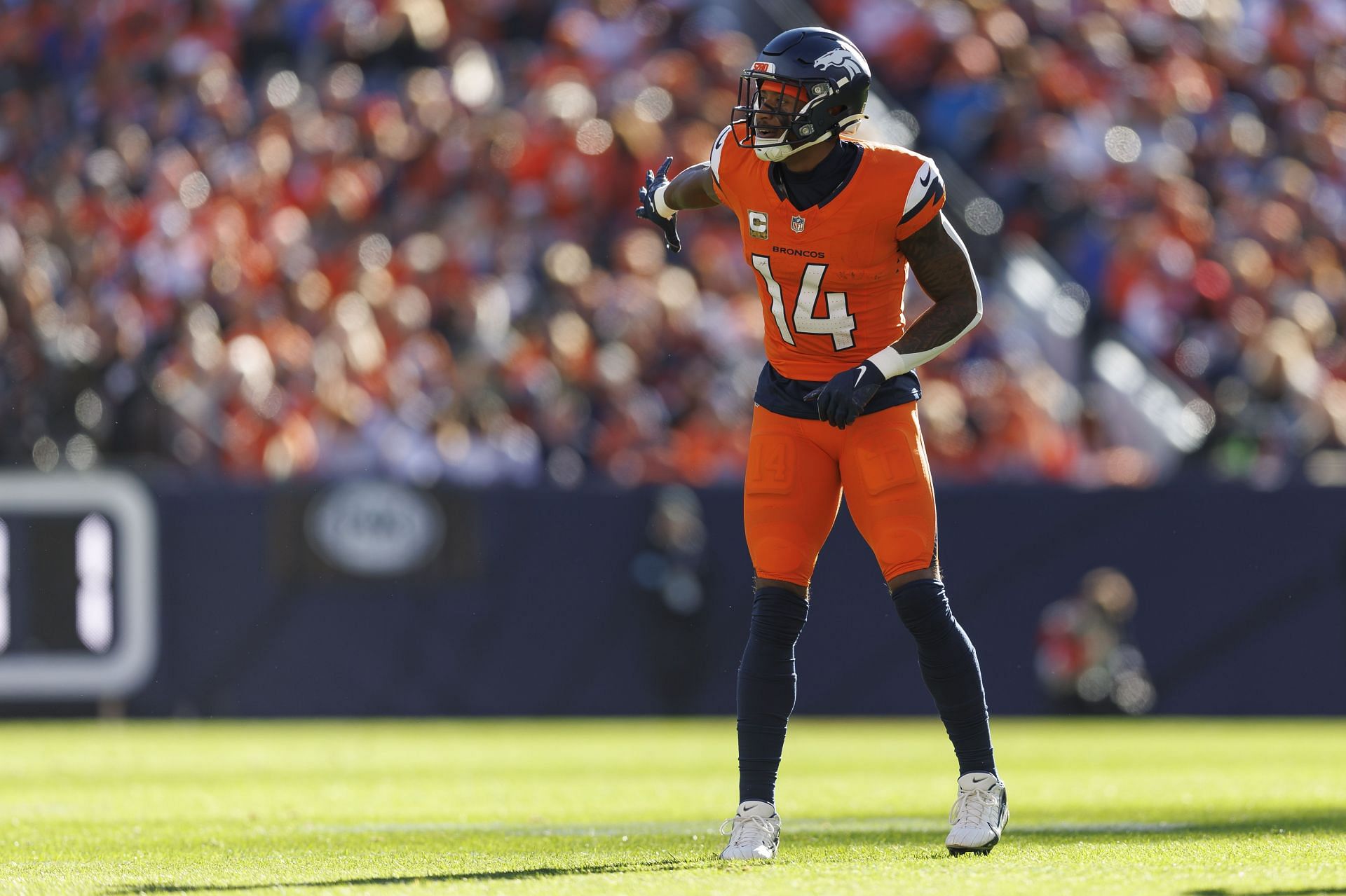 Courtland Sutton in action for Denver Broncos (Credits: Getty)