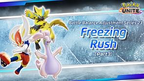 Pokemon Unite update today (November 21, 2024): Freezing Rush Part 3 patch notes revealed (Ver.1.16.2.9)