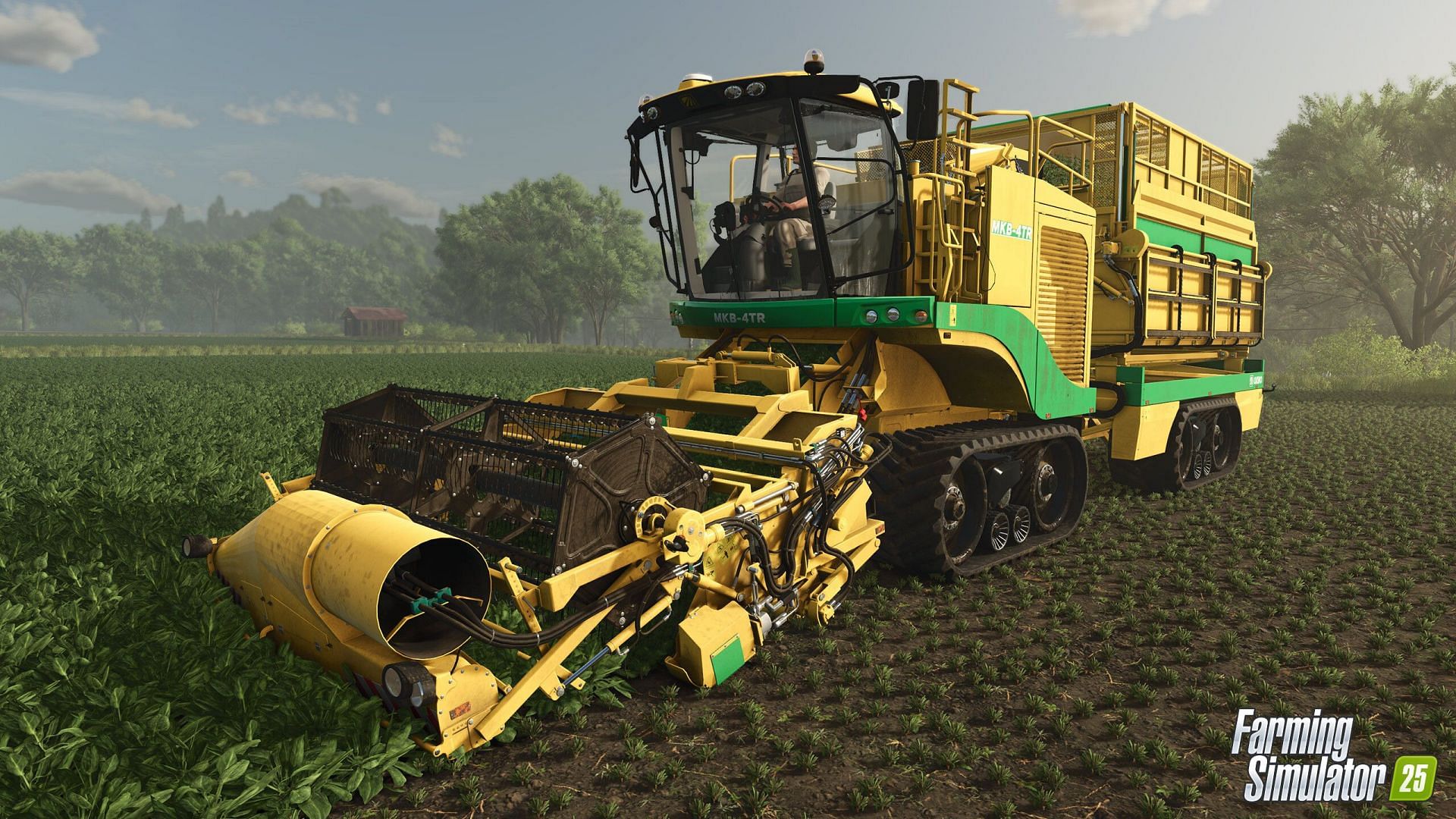 Players can pilot a variety of machinery to look after crops and engage in trade and animal husbandry in the game (Image via Giants Software)