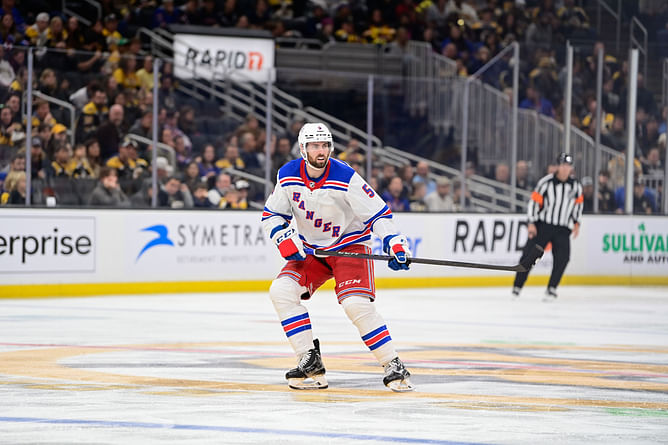 Watch: Rangers defenseman Ben Harpur ejected for charging into goalie Felix Sandstrom in AHL game