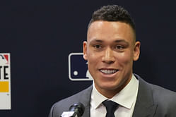 Aaron Judge steals the spotlight in a tuxedo during annual All Rise Foundation gala alongside Yankees' Gerrit Cole & Carlos Rodon