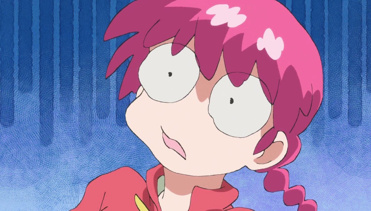 Female Ranma&#039;s reaction after being kissed in the latest episode (Image via MAPPA)