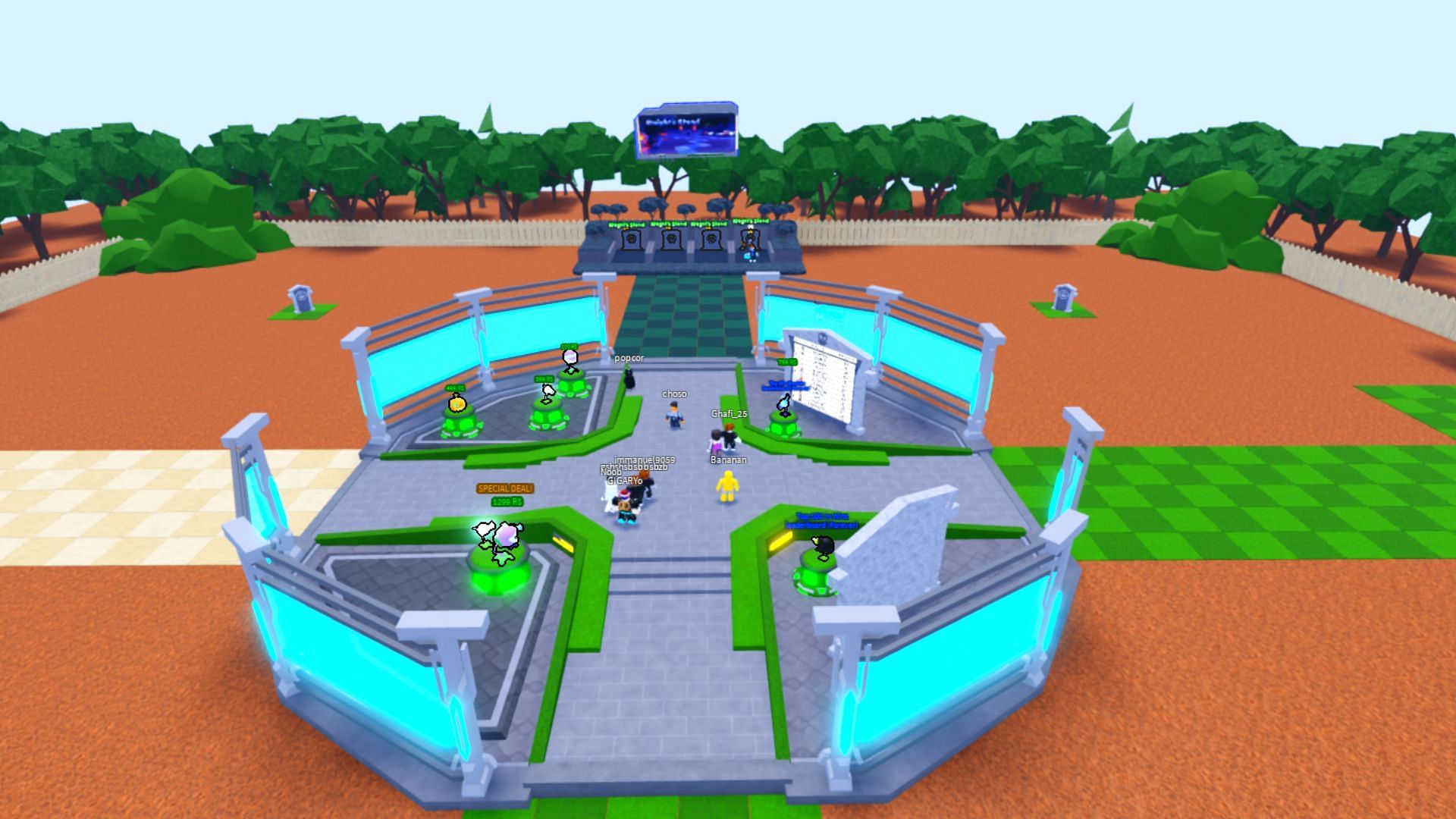 Fight against zombies in Garden Defense (Image via Roblox)