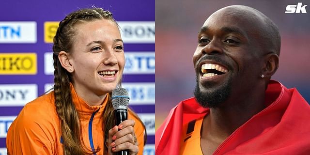 Femke Bol honored Churandy Martina after he announced his retirement. (Images by Getty)