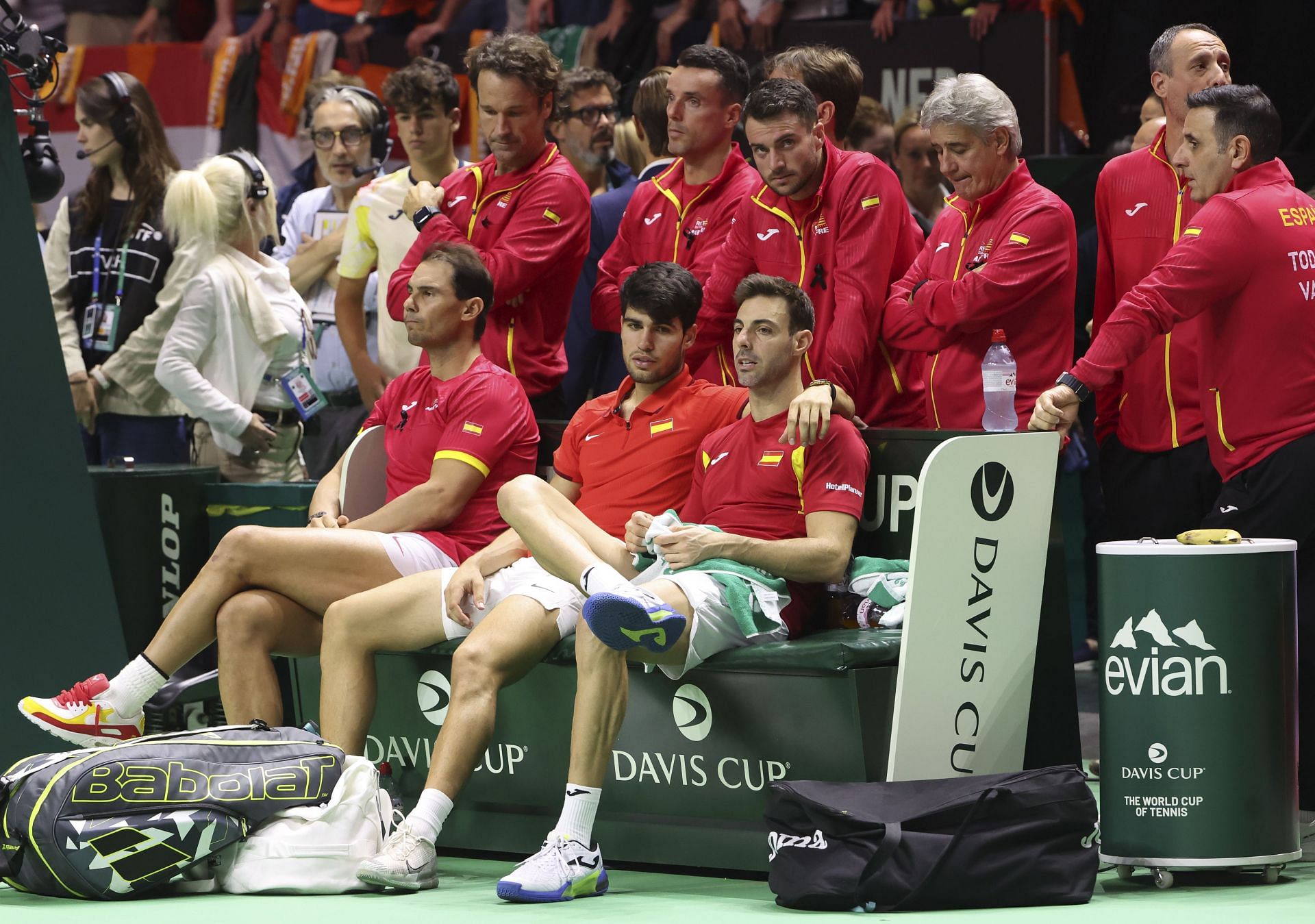 The veteran (L) pictured with his Davis Cup teammates - Image Source: Getty