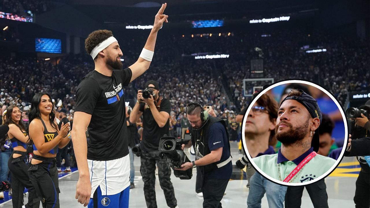 Neymar Jr. reacts to Klay Thompson