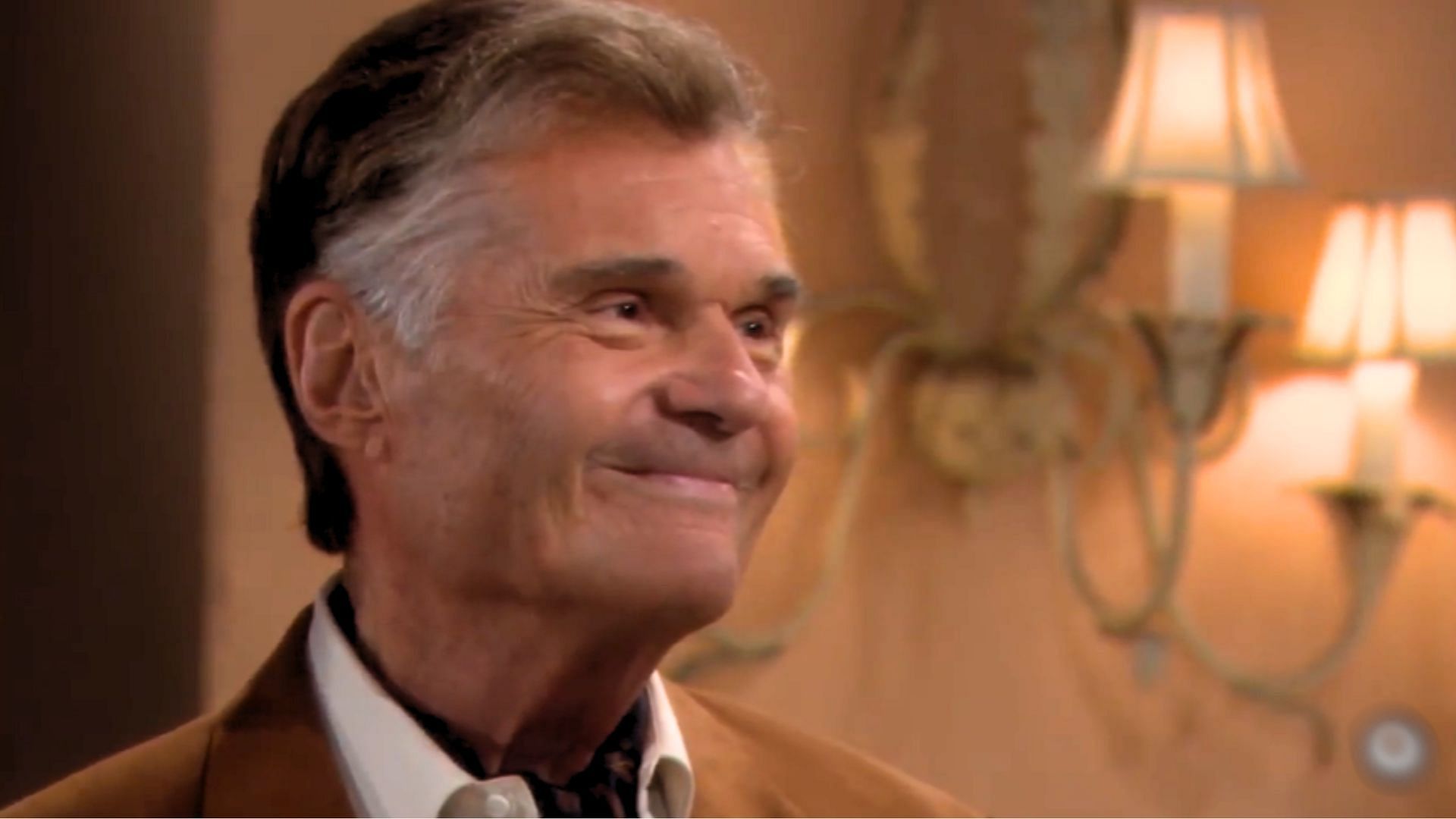 Fred Willard as John Forrester on The Bold and the Beautiful (Image via Instagram/boldandbeautifulcbs)