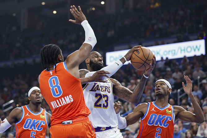 OKC Thunder vs LA Lakers player stats and box score (Nov. 29) | 2024-25 NBA season