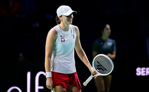 Iga Swiatek at the Billie Jean King Cup Finals (Image Source: Getty)