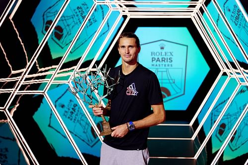 Alexander Zverev at the Paris Masters 2024. (Photo: Getty)