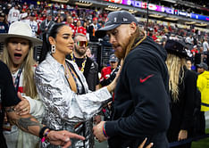 IN PHOTOS: George Kittle's wife Claire shows off luxurious Versace fit for 49ers vs Seahawks