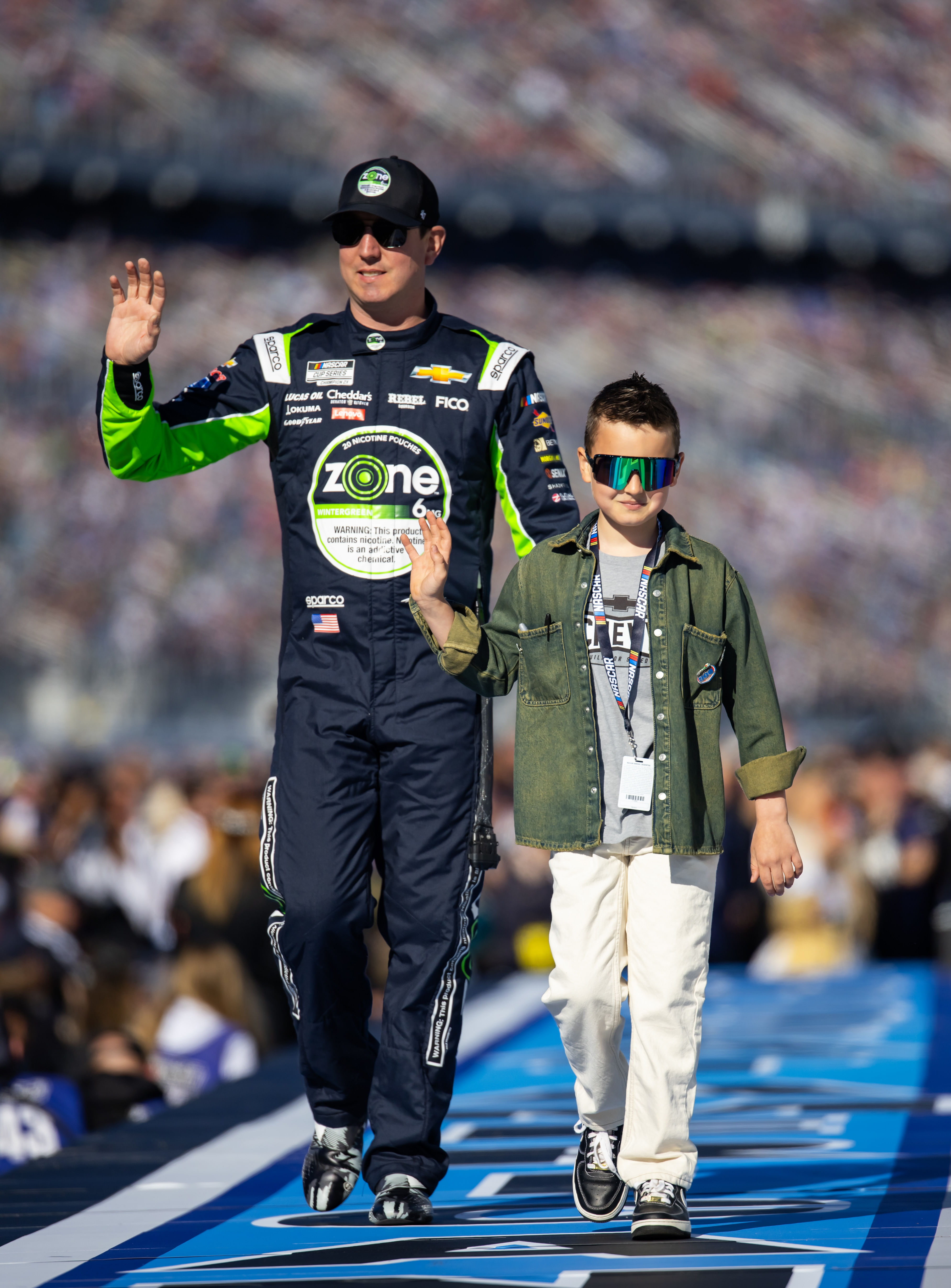 Kyle and Brexton Busch at the 2024 Daytona 500 - Source: Imagn