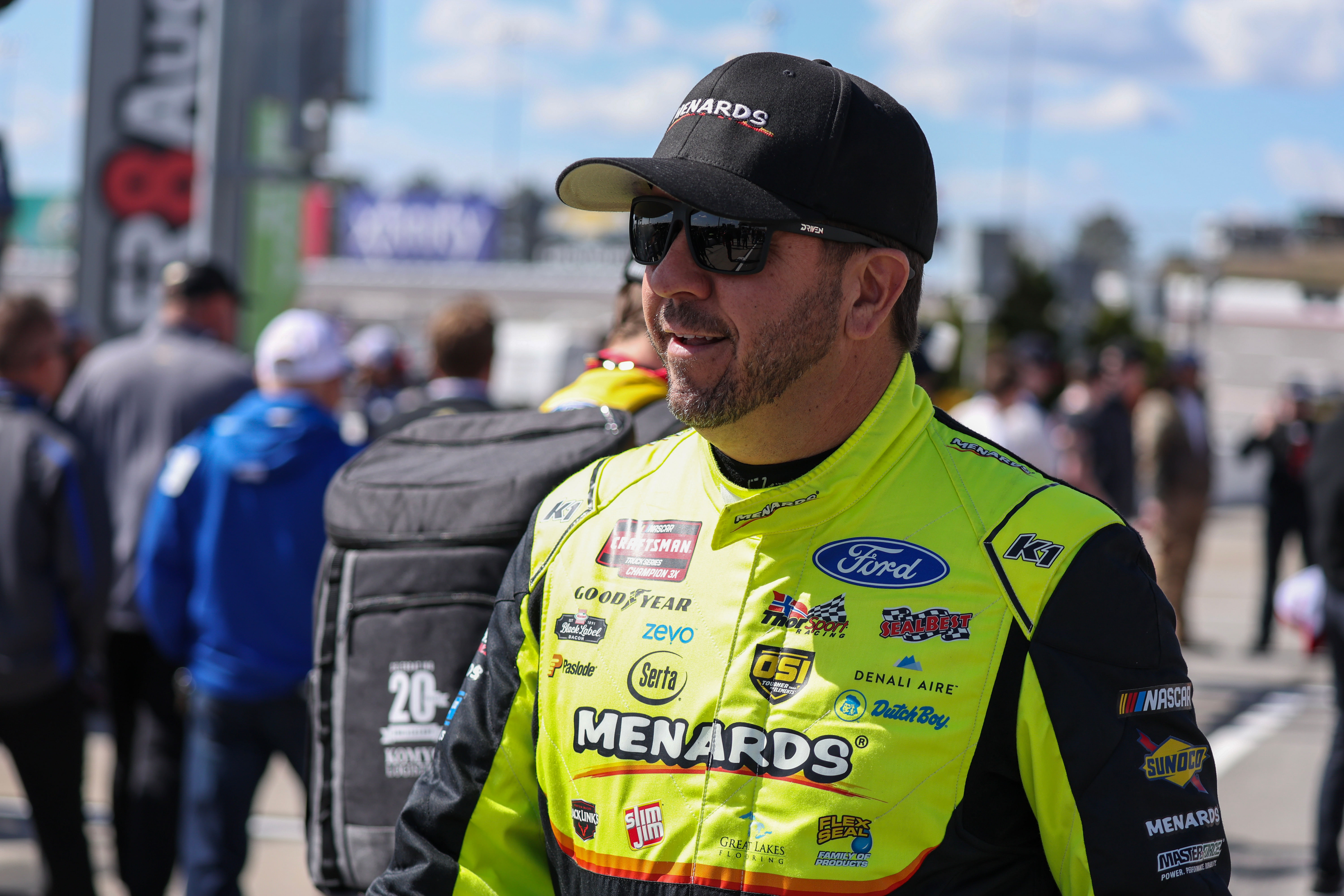 Matt Crafton is a three-time Truck Series champ who drives the No. 88 Ford - Source: Imagn