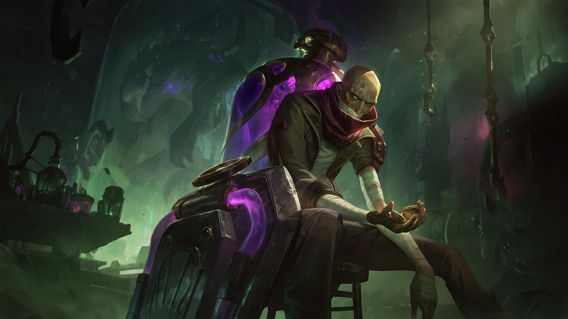 Shimmer Lab Singed splash art (Image via Riot Games)