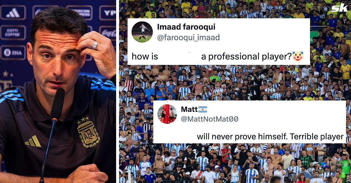 Argentina fans were least pleased with one player (not in picture) after this week