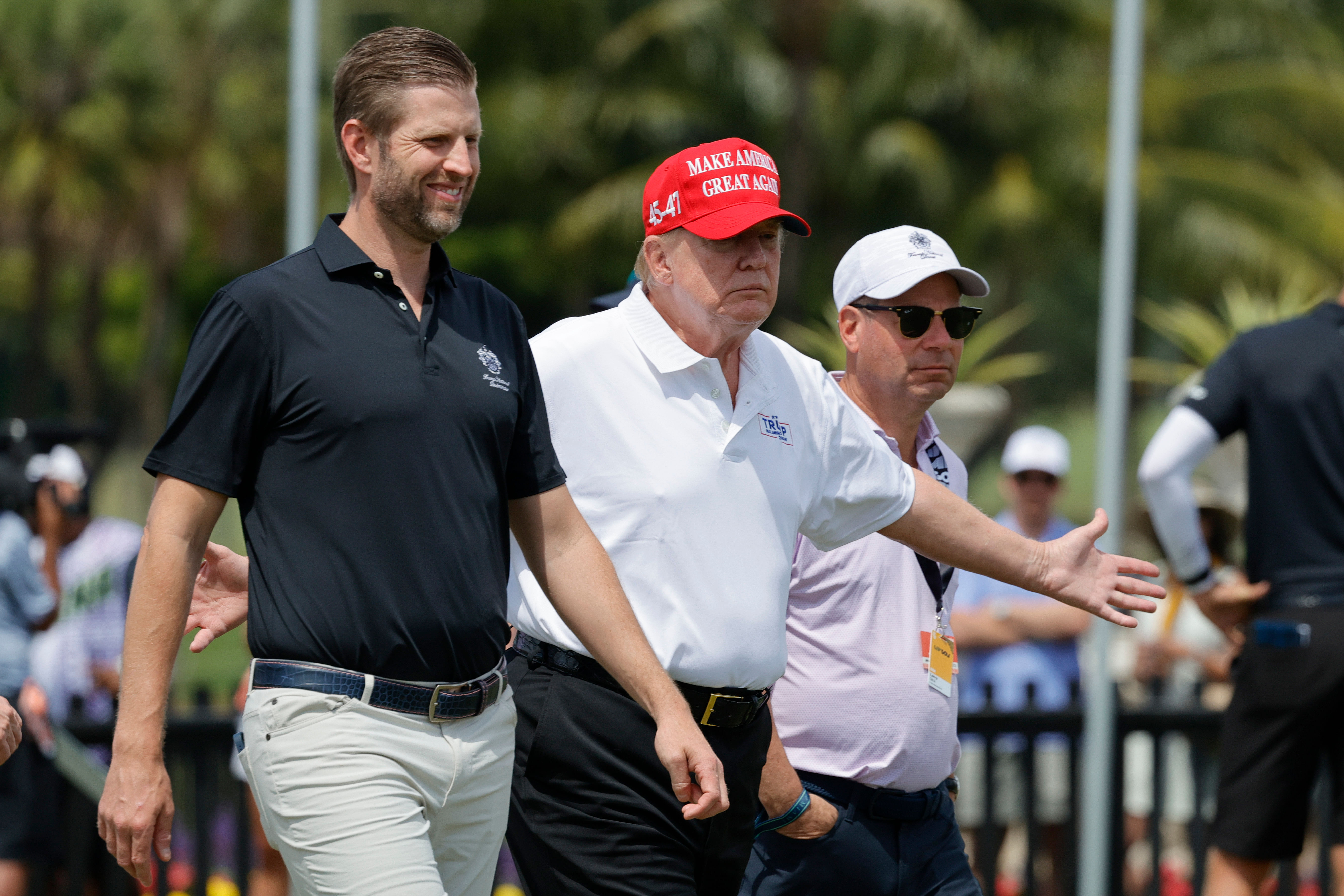 Donald Trump at LIV Golf Miami - Final Round - (Image via Imagn)