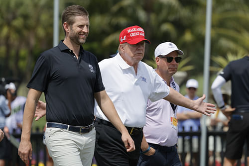 Donald Trump at LIV Golf Miami - Final Round - (Image via Imagn)