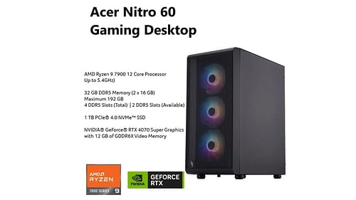 Acer Nitro gaming PC specs (Image via Acer)