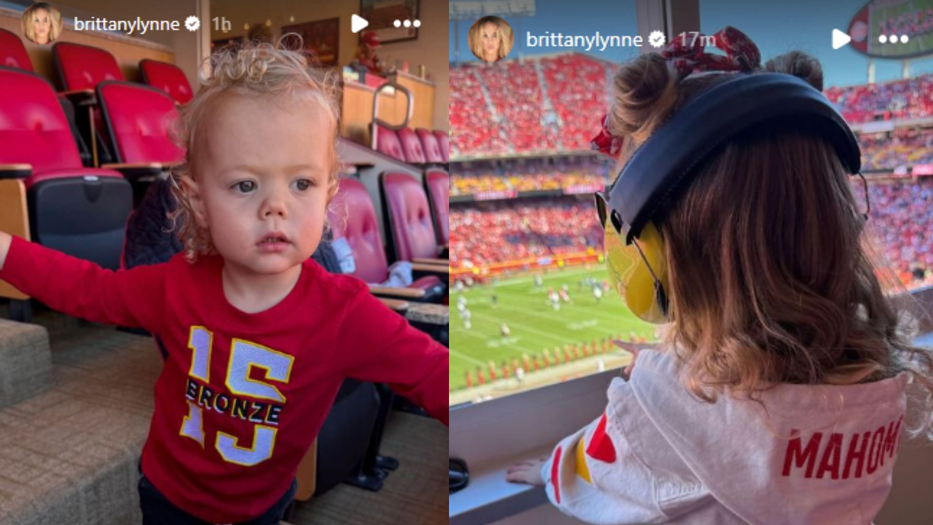 Additional photos of Brittany and Patrick Mahomes&#039; children. (Photos via IG)