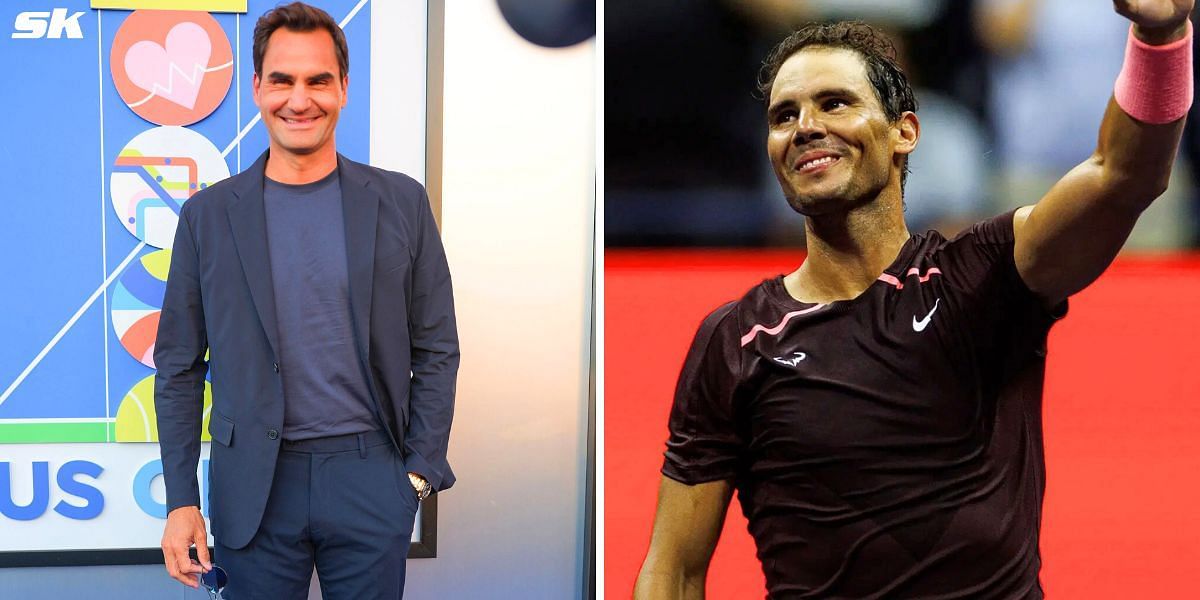 Roger Federer (L) and Rafael Nadal (R); ( Source - Getty Images)